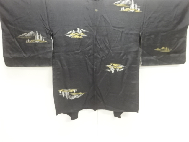 JAPANESE ANTIQUE HAORI / TAISHO ROMAN STYLE / WOVEN TREE